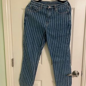 American eagle striped jeans
